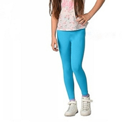 Turquoise blauwe meisjes legging maten 98,116