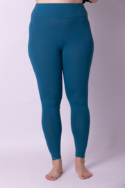 Legging brede tailleband denim blauw maat 36