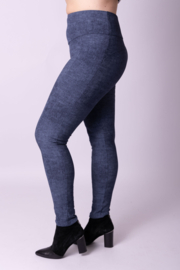 Warme legging met zakken jeans look