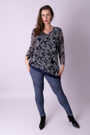 Top asymmetrisch met kant  maat 40-44