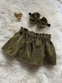 Rokje glitter goud