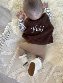 Teddy gilet Bruin