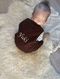 Teddy gilet Bruin