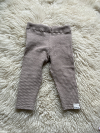 Kabel legging taupe