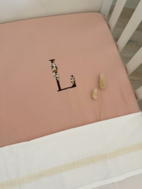 Ledikant hoes poeder roze