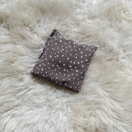 Pitten zak dots taupe