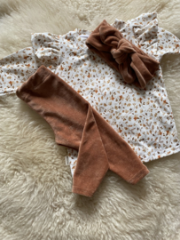 Legging velvet Peach