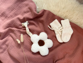 Speendoek bloem offwhite