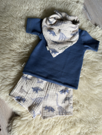 Kabel shirtje blauw