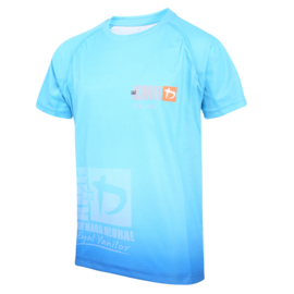 KMG Performance T-shirt - Sublimatiedruk - Young 8-10 jaar - Zeeblauw - Unisex