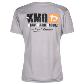 KMG T-shirt, dry-fit, light grey, ladies