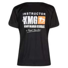 KMG Instructor shirt, dry-fit, black, ladies