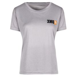 KMG T-shirt, dry-fit, light grey, ladies