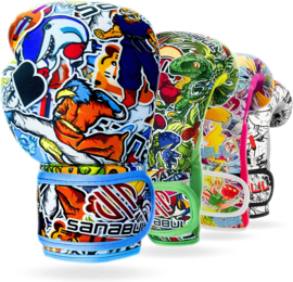 Sanabul Sticker Bomb Bokshandschoenen voor kinderen - Roar Rage