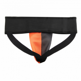 KMG Groinguard for Men - mesh - black, orange