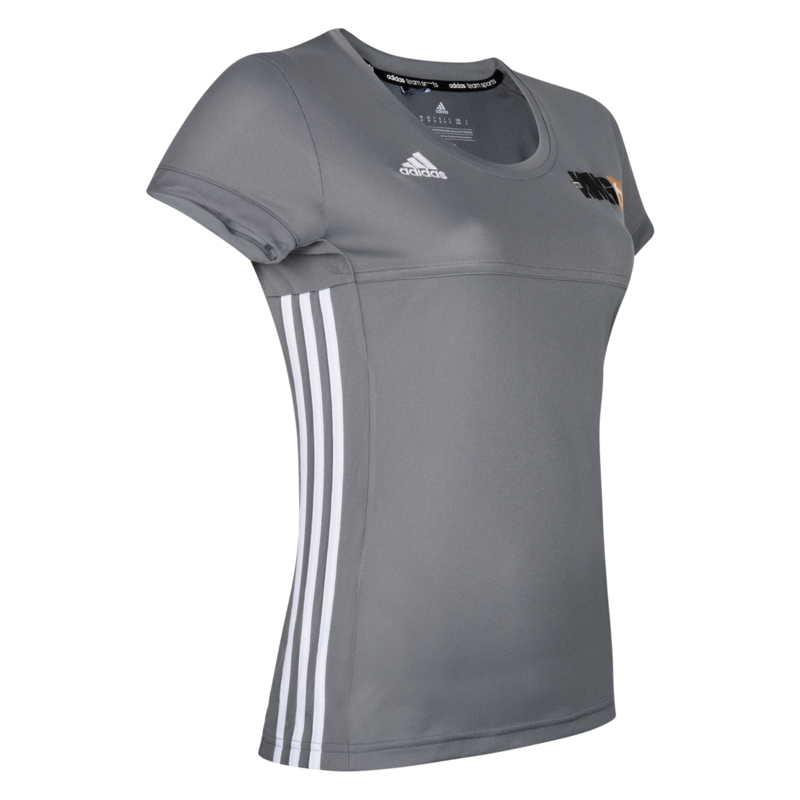 adidas t shirt womens grey