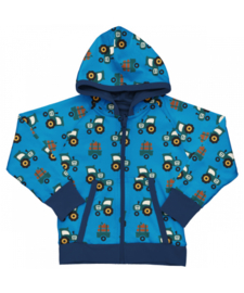 Maxomorra Zipper Hoodie Tractor