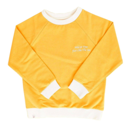 Alba sweatshirt Joy Is A Feeling Citrus