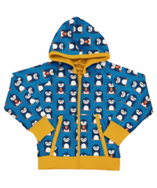 Maxomorra Zipper Hoodie Antarctic Penguin