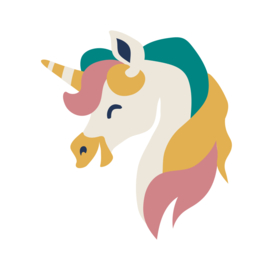 Maxomorra Linned Vest UNICORN BLUE