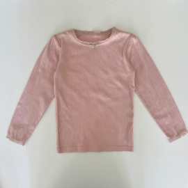 Okker-Gokker longsleeve roze pointelle