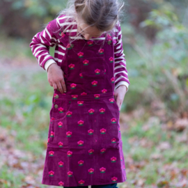 Pink Flowers Reversible Pinafore Dress