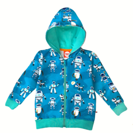 Curious Stories Hoodie Zipper Robots