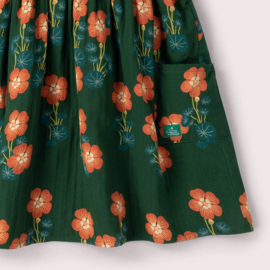 Orange Blooms Reversible Pinny Dress