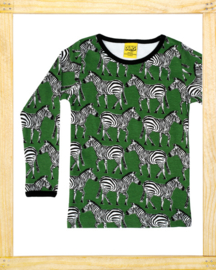 Duns longsleeve Zebra swamp green