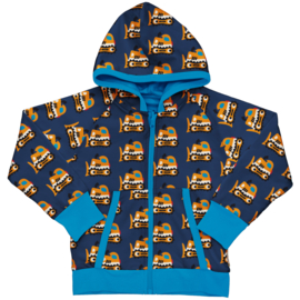 Maxomorra Zipper Hoodie Bulldozer