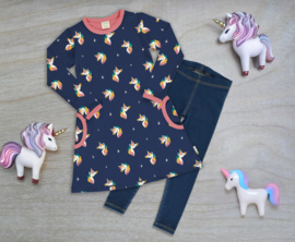 Maxomorra zwierjurkje UNICORN BLUE