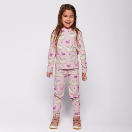 Småfolk legging met zwaantjes