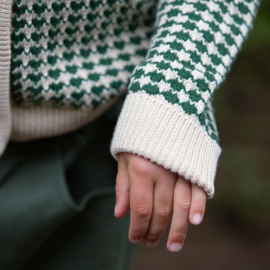Olive Striped Knitted Cardigan