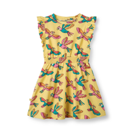 Småfolk sleeveless dress with parrots