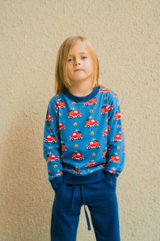 Maxomorra Sweater Lined Fire Truck
