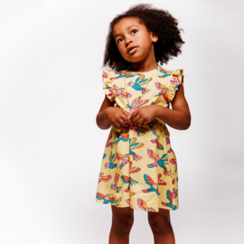 Småfolk sleeveless dress with parrots