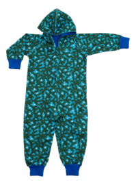Duns hooded onesie Pine Needle Blue