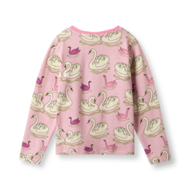 Småfolk longsleeve met zwaantjes