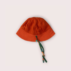 Orange Blooms Reversible Sunhat