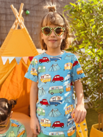 Villervalla T-shirt Camping Lichtblauw