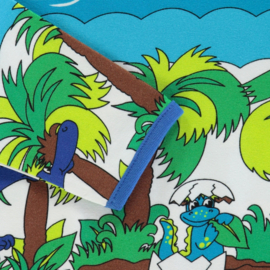 Småfolk longsleeve Dinosaur Blue Atoll