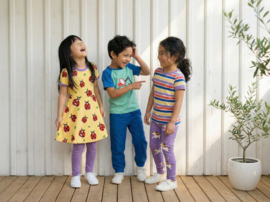 Maxomorra Legging Purple Spring