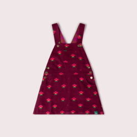 Pink Flowers Reversible Pinafore Dress