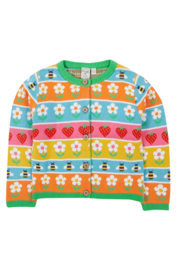 Frugi Robyn Fairisle Cardigan Daisy