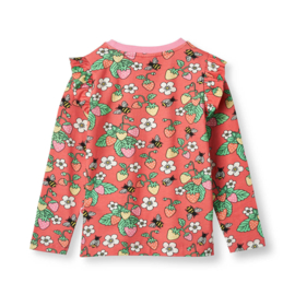Småfolk longsleeve aardbei met roezeltje