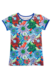 Cissi och Selma t-shirt Valda MINI vogel tivoli blauw