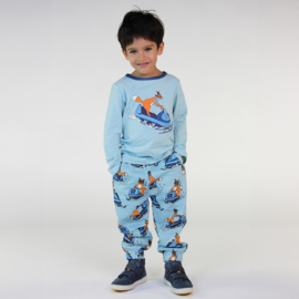 Småfolk Sweatpants met vosjes en sneeuwscooters