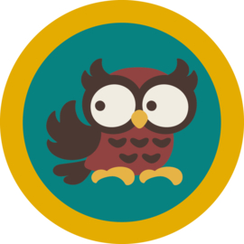 Maxomorra Zipper Hoodie Owl