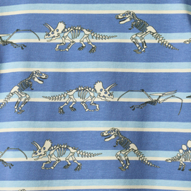 Småfolk t-shirt with Dinosaurs and stripes
