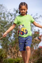Frugi Kiwi Breton Applique T-shirt Tractor